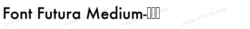 Font Futura Medium字体转换